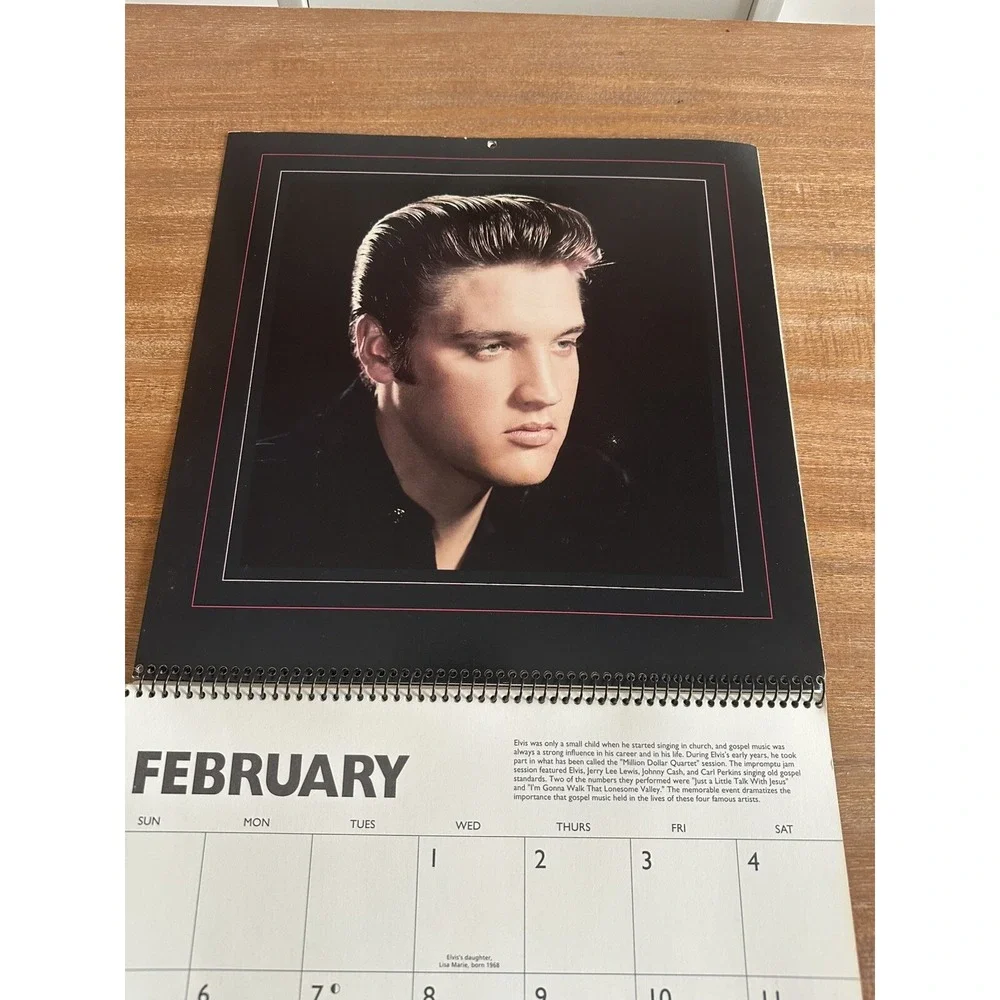 VINTAGE 1995 ELVIS PRESLEY CALENDAR UNMARKED‎